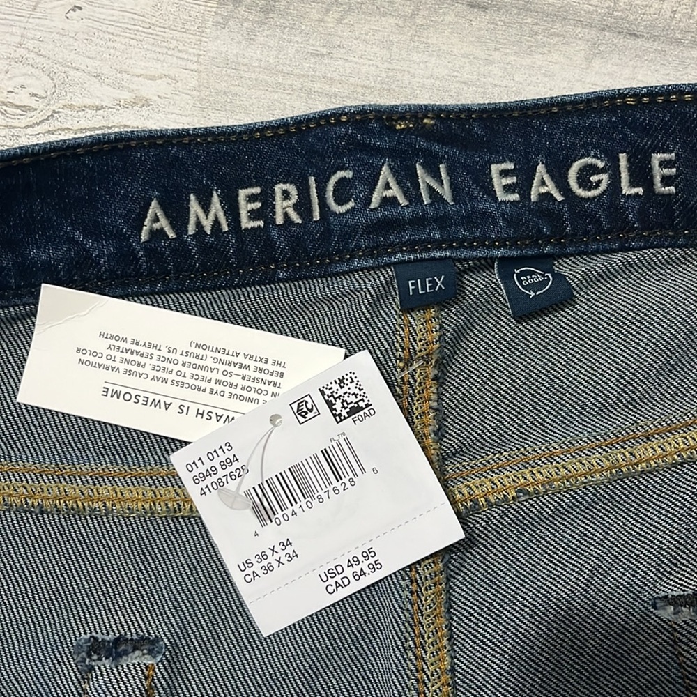 American Eagle Slim Bootcut Jeans Size 36/34 NWT - Picture 5 of 7